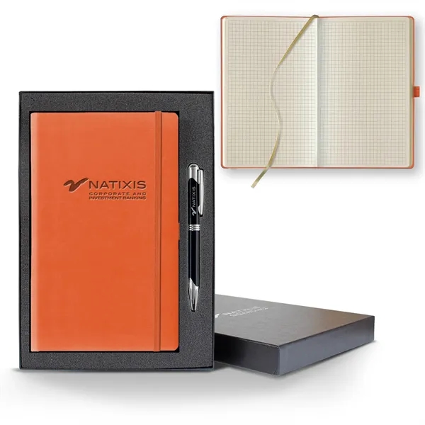 Tucson Medio Graph Ivory Page Journal Gift Set... from ASI 68507 The Magnet Group / Castelli