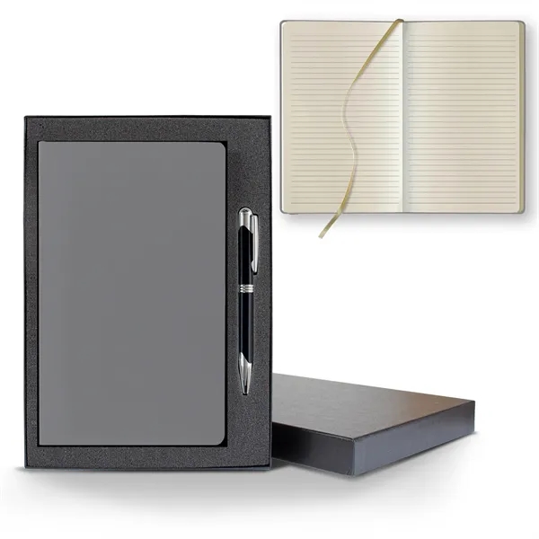 Matra Slim Medio Lined Ivory Page Journal Gift Set... from ASI 68507 The Magnet Group / Castelli