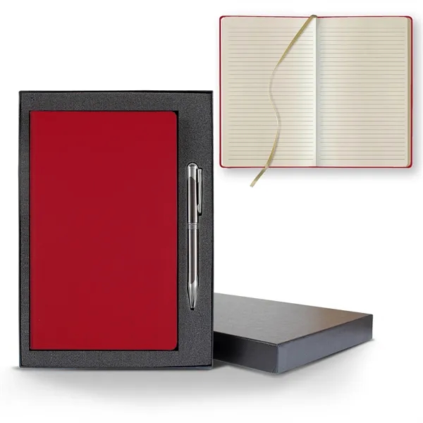 Matra Slim Medio Lined Ivory Page Journal Gift Set... from ASI 68507 The Magnet Group / Castelli