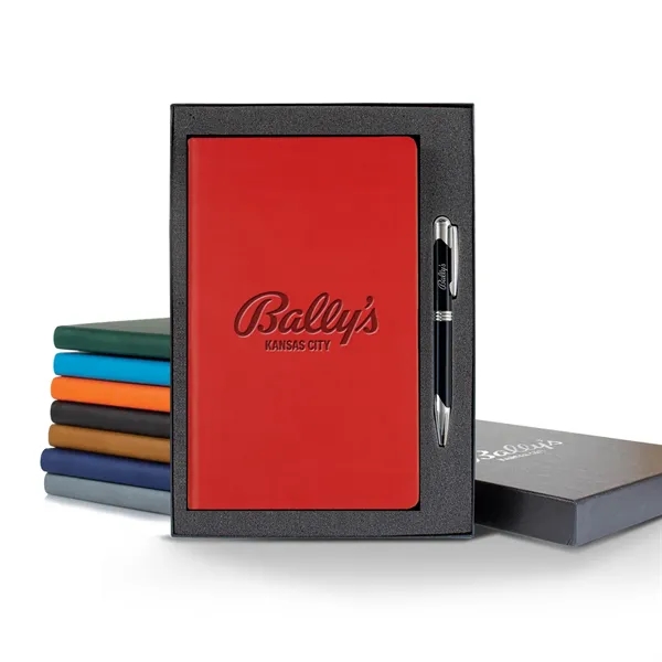 Tucson Slim Medio Lined Ivory Page Journal Gift Set... from ASI 68507 The Magnet Group / Castelli