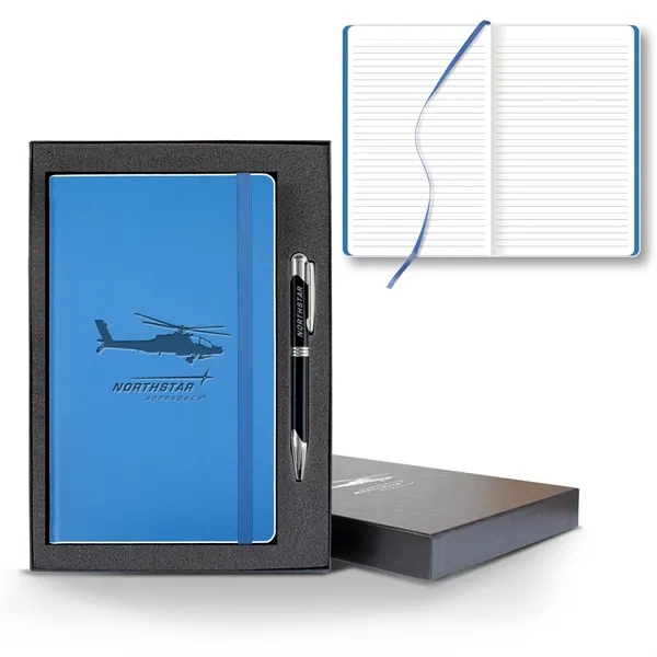 Color Laser Medio Lined White Page Journal Gift Set... from ASI 68507 The Magnet Group / Castelli