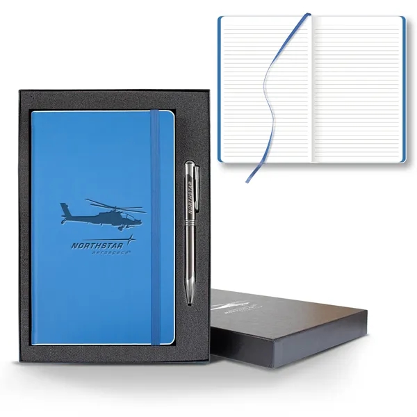 Color Laser Medio Lined White Page Journal Gift Set... from ASI 68507 The Magnet Group / Castelli