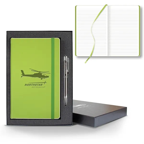 Color Laser Medio Lined White Page Journal Gift Set... from ASI 68507 The Magnet Group / Castelli