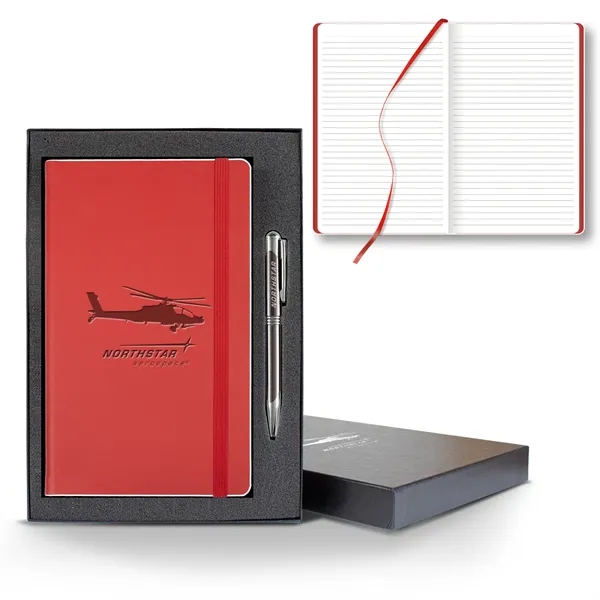 Color Laser Medio Lined White Page Journal Gift Set... from ASI 68507 The Magnet Group / Castelli
