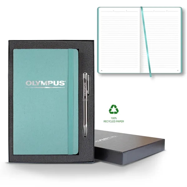 Carapace Medio Lined Recycled White Page Journal...... from ASI 68507 The Magnet Group / Castelli