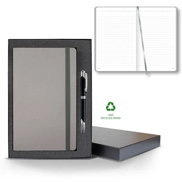 Carapace Medio Lined Recycled White Page Journal...... from ASI 68507 The Magnet Group / Castelli