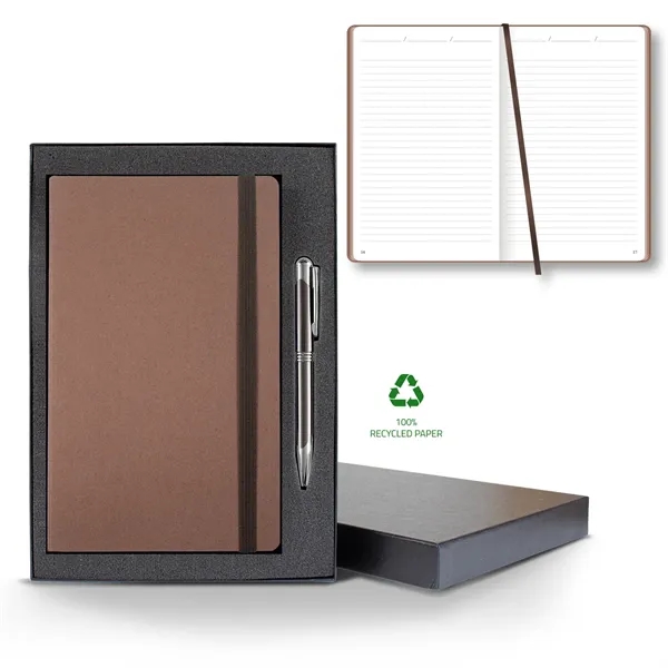 Carapace Medio Lined Recycled White Page Journal...... from ASI 68507 The Magnet Group / Castelli