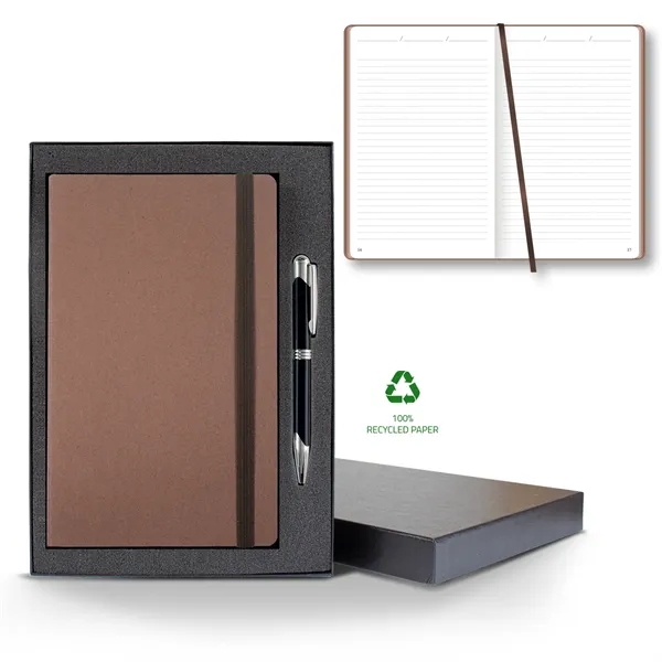 Carapace Medio Lined Recycled White Page Journal...... from ASI 68507 The Magnet Group / Castelli