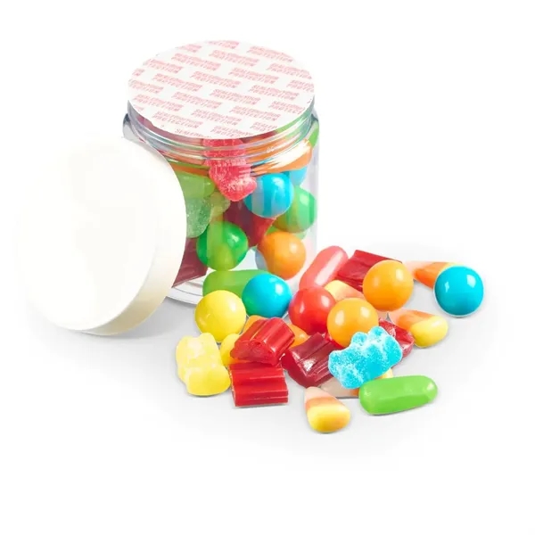 This 4 oz candy salad jar features a full-color digital imprint... from ASI 55583 GMG Pen