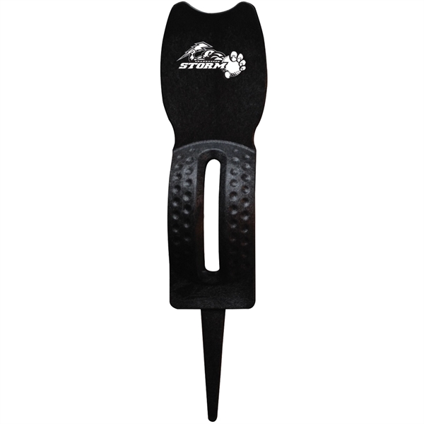 4-in-1 golf divot tool with a stencil, club rest and groove... from ASI 38120 Ball Pro / Diversified Quality Kitchenware