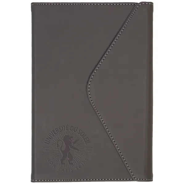 5.5x8.5 Smooth vinyl wrap-around magnetic closure journal with deboss imprint and... from ASI 91340 Journalbooks/Timeplanner Calendars