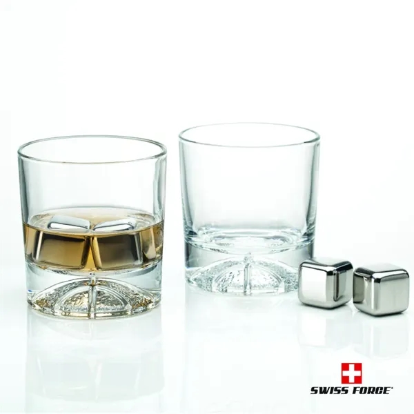 Stunning Crystalline On-the-Rocks are paired with a set of 4 stainless... from ASI 84592 St Regis Group