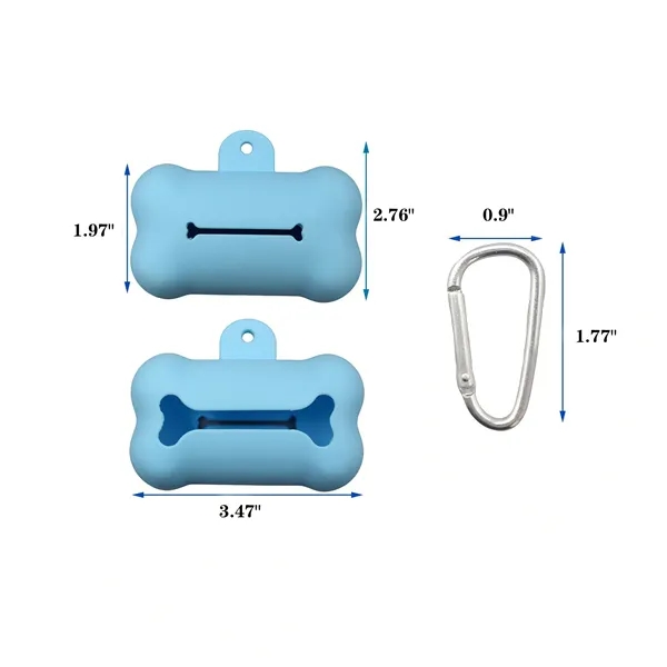Bone-shaped silicone garbage bag dispenser with clip. Bags not included.... from ASI 72657 Active Life Promo / Active Life