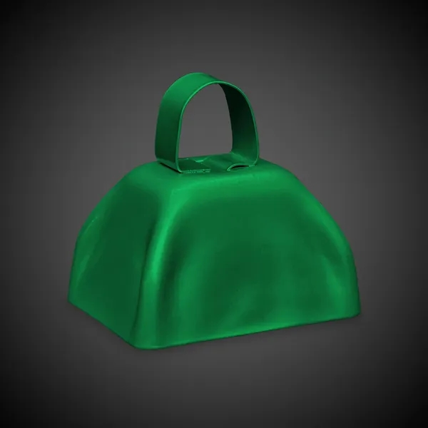 3" orange metal cowbell with loop handle.... from ASI 42016 Brighter Promotions Inc