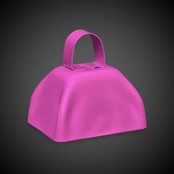 3" orange metal cowbell with loop handle.... from ASI 42016 Brighter Promotions Inc