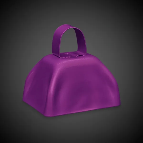 3" orange metal cowbell with loop handle.... from ASI 42016 Brighter Promotions Inc