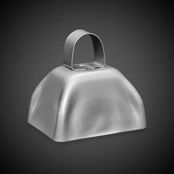 3" orange metal cowbell with loop handle.... from ASI 42016 Brighter Promotions Inc