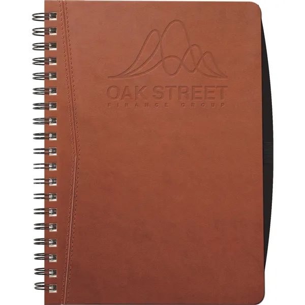 7x10 stitched, Italian-style, faux-leather journal w/ deboss imprint, 100 sheets filler,... from ASI 91340 Journalbooks/Timeplanner Calendars