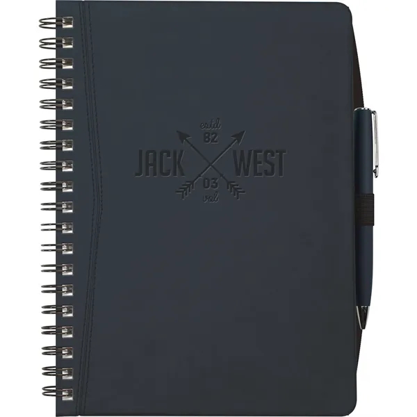 7x10 stitched, Italian-style, faux-leather journal w/ deboss imprint, 100 sheets filler,... from ASI 91340 Journalbooks/Timeplanner Calendars