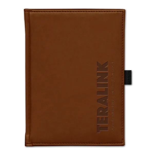 5x 7 smooth stitched padded journal, deboss imprint, 125 sheets lined... from ASI 91340 Journalbooks/Timeplanner Calendars