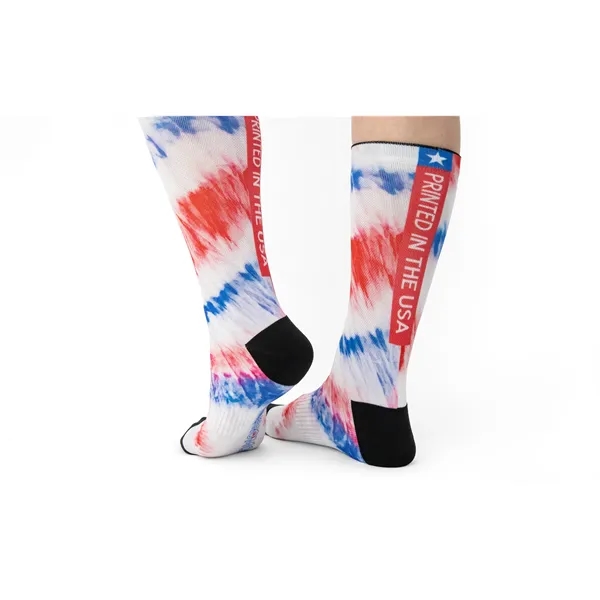 One Pair of Full-Color, One-Size-Fits-Most DTG Pique Socks, Same Design on... from ASI 45657 Pop! Promos