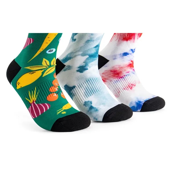 One Pair of Full-Color, One-Size-Fits-Most DTG Pique Socks, Same Design on... from ASI 45657 Pop! Promos