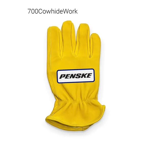 Cowhide Leather Work Gloves, Rugged, durable gloves designed for construction, truck... from ASI 30226 A J J Enterprises