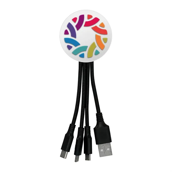 FULL COLOR 3D CUSTOM 3-IN-1 CHARGING CABLE... from ASI 30208 A P Specialties / AP Specialties