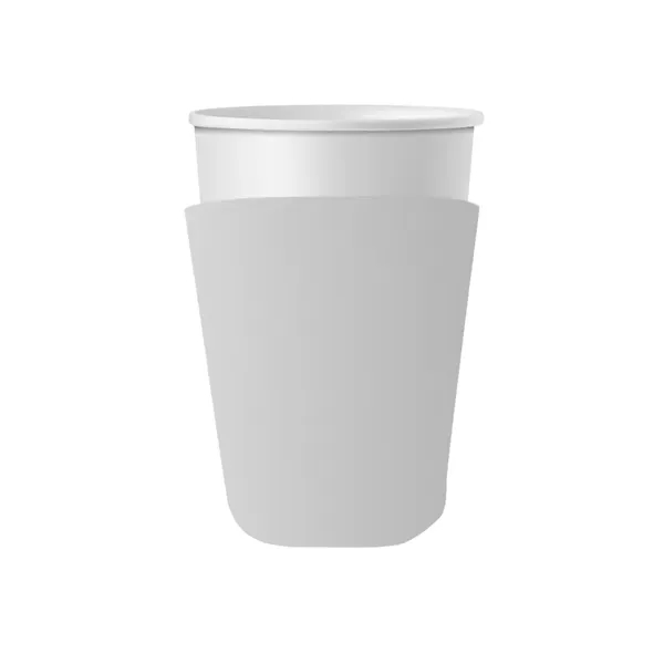 Polyester foam insulated party cup beverage holder with four-color process imprint... from ASI 61966 HPG / Best Promotions USA