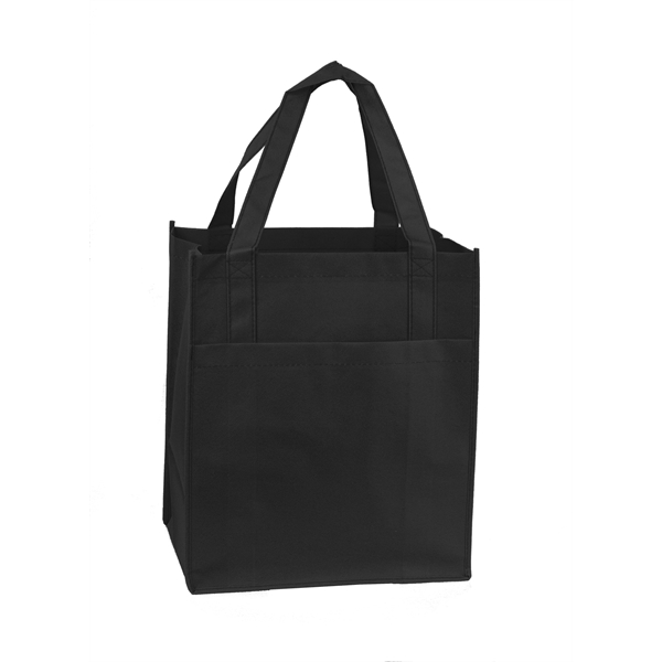 13" x 15" x 10" non-woven polypropylene pocket tote bag with... from ASI 37980 Bagworld