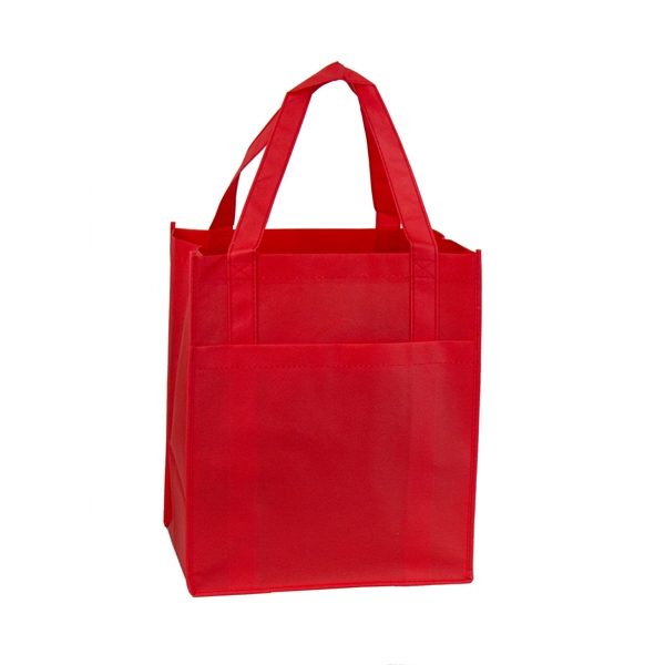 13" x 15" x 10" non-woven polypropylene pocket tote bag with... from ASI 37980 Bagworld