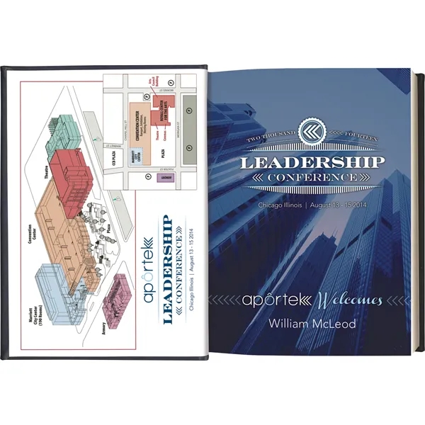 5x 7 smooth stitched journal, deboss imprint, full-color tip-in, 125 sheets... from ASI 91340 Journalbooks/Timeplanner Calendars