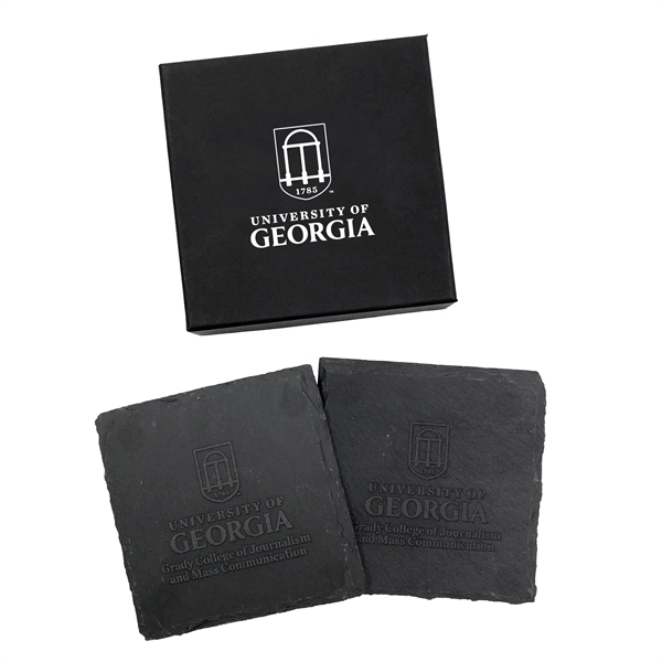 SQUARE SLATE COASTER (Set of 2).... from ASI 98766 Yanlee Trading Co Ltd / Delite Promotional Products
