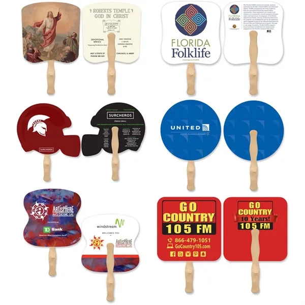 Two Sided Paper Fan With Sturdy Handle And Easy Grip.... from ASI 57956 Graphco line