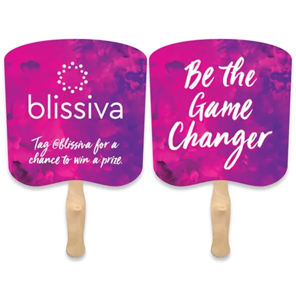 Two Sided Paper Fan With Sturdy Handle And Easy Grip.... from ASI 57956 Graphco line