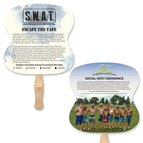 Two Sided Paper Fan With Sturdy Handle And Easy Grip.... from ASI 57956 Graphco line