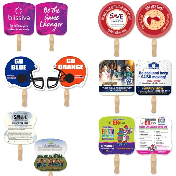Two Sided Paper Fan With Sturdy Handle And Easy Grip.... from ASI 57956 Graphco line