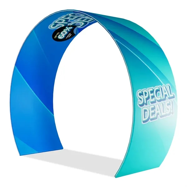 10'w Rounded Arch Display, aluminum frame, full color imprint on 240g... from ASI 49891 Discount Marketing Products / DMP
