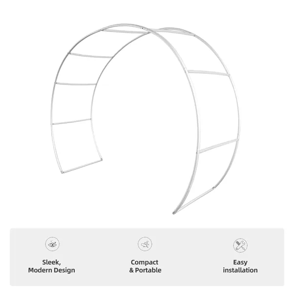 10'w Rounded Arch Display, aluminum frame, full color imprint on 240g... from ASI 49891 Discount Marketing Products / DMP