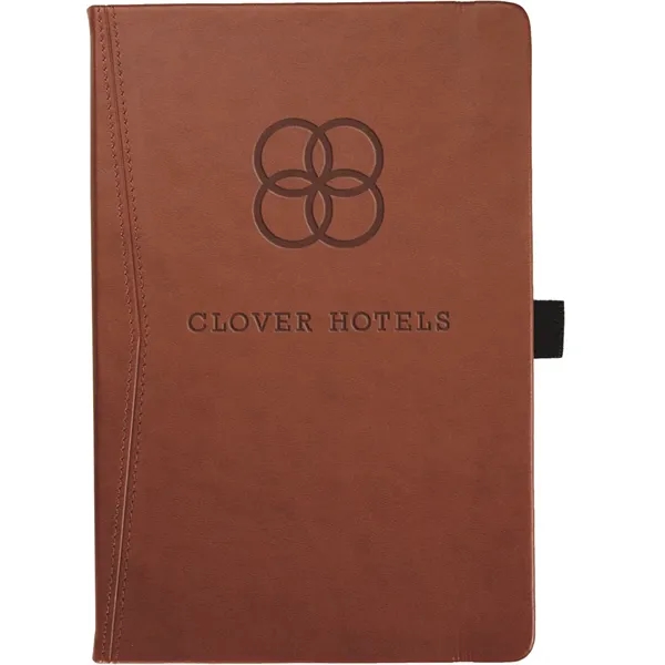 5.5x8.5 faux leather journal with an inside pocket, deboss imprint, 80... from ASI 91340 Journalbooks/Timeplanner Calendars