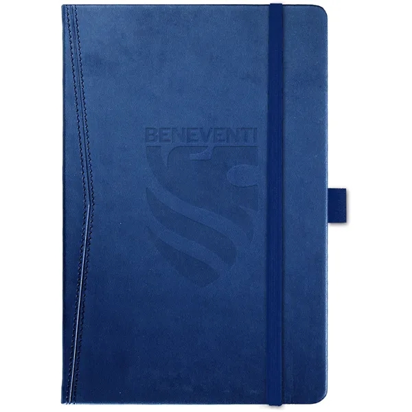 5.5x8.5 faux leather journal with an inside pocket, deboss imprint, full-color... from ASI 91340 Journalbooks/Timeplanner Calendars