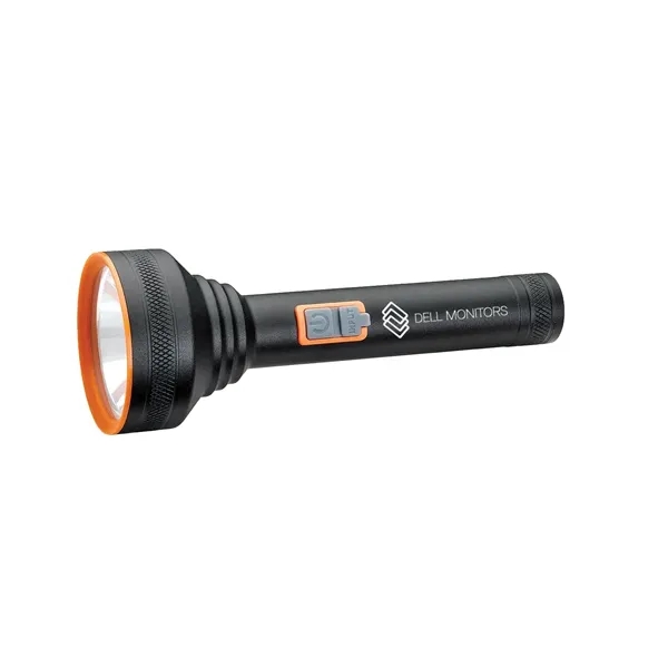 A lightweight, rechargeable 7.25" long aluminum body flashlight. Featuring safety orange... from ASI 46170 Compass Industries Inc