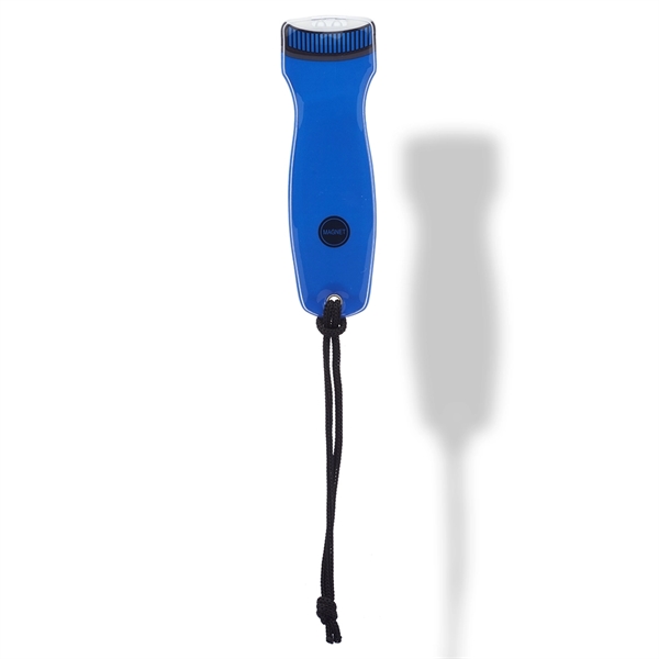 Magnetic flashlight with LED lights, black polyester carrying strap and battery.... from ASI 39552 BEL Promo