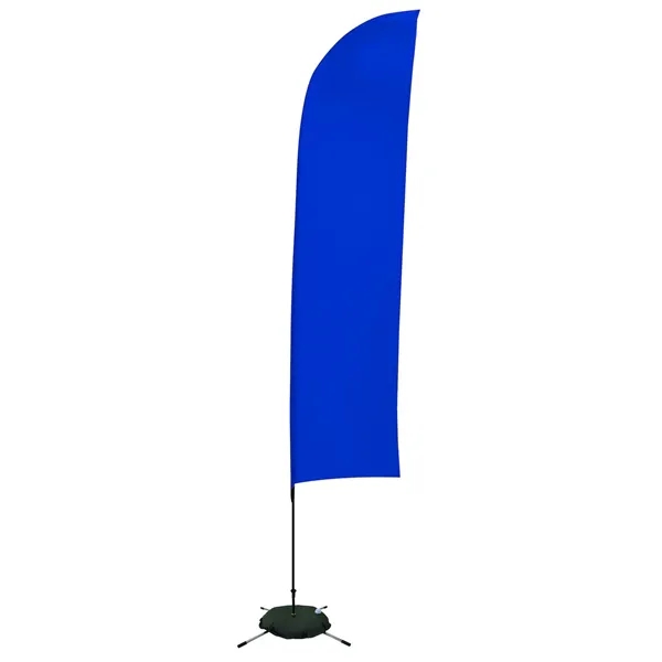 13' solid-colored blade sail sign with single sided graphics and a... from ASI 87188 Showdown Displays