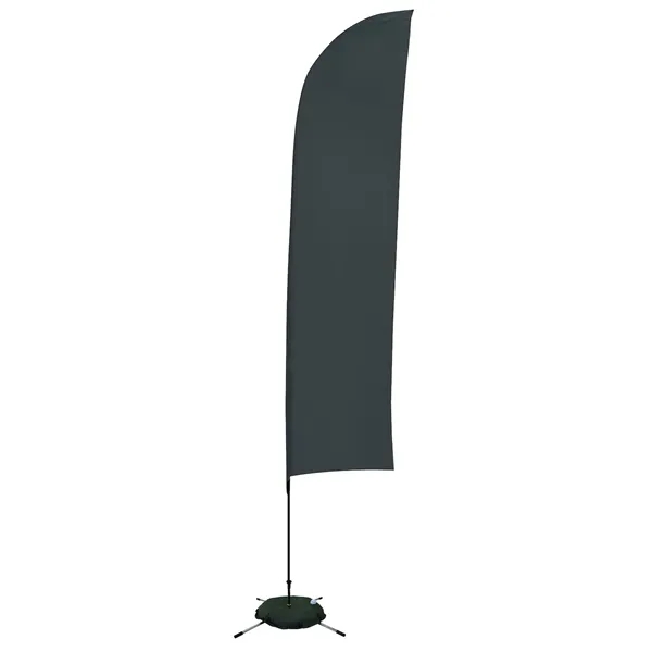 13' solid-colored blade sail sign with single sided graphics and a... from ASI 87188 Showdown Displays