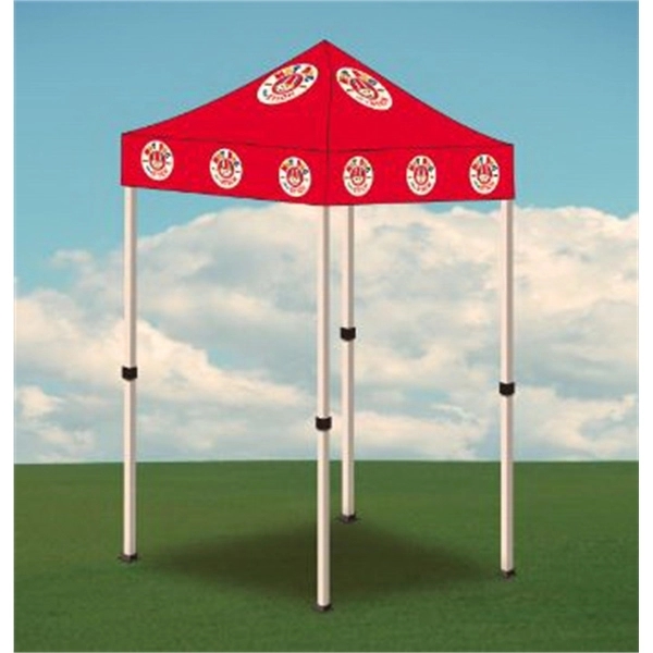 5 foot x 5 foot customizable logo portable polyester canopy pop-up... from ASI 30442 Above & Beyond Advertising Products / PromoAdLine