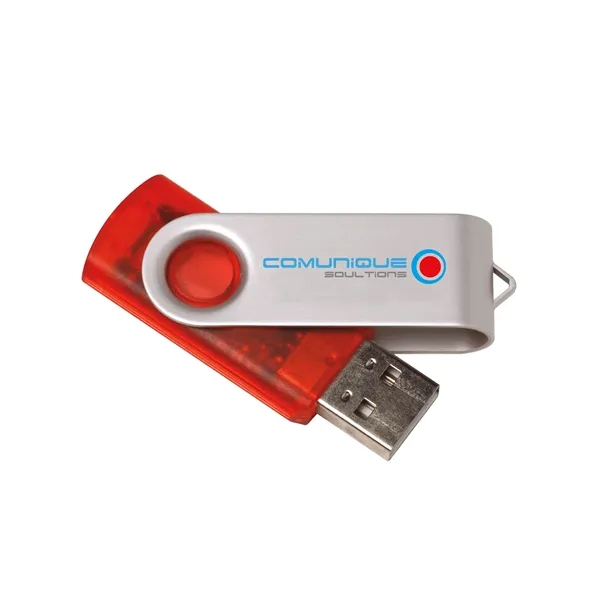 16 GB Translucent Folding USB 2.0 Flash Drive... from ASI 40480 Koozie Group