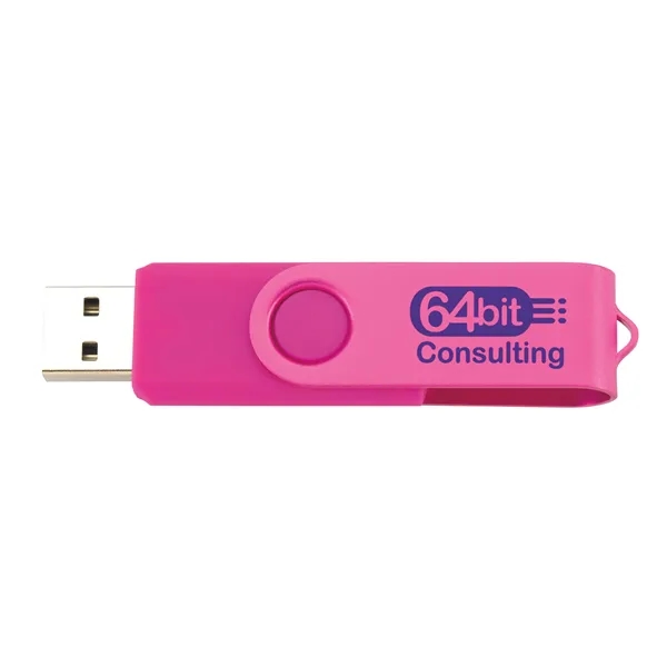 8 GB Two Tone Folding USB 2.0 Flash Drive... from ASI 40480 Koozie Group
