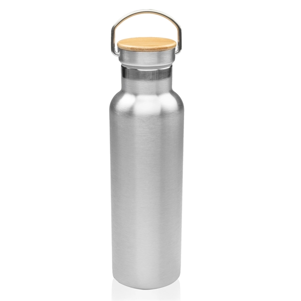 BPA free 20 oz. wood top stainless steel water bottle with... from ASI 39552 BEL Promo