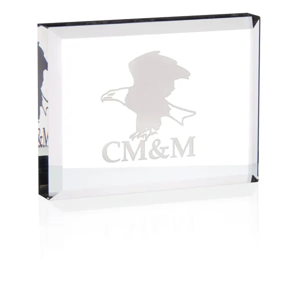 Crystal Paperweight... from ASI 40480 Koozie Group / Norwood